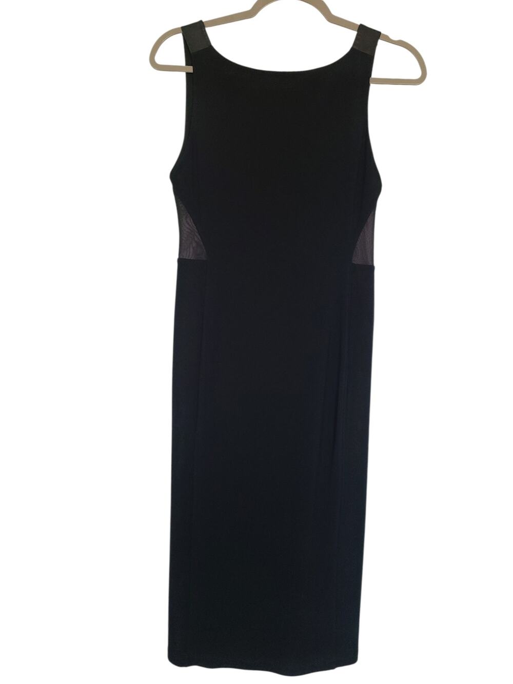 Alice + Olivia by Stacey Benet Mesh Cut-Out Air Midi Dress Black Size 8